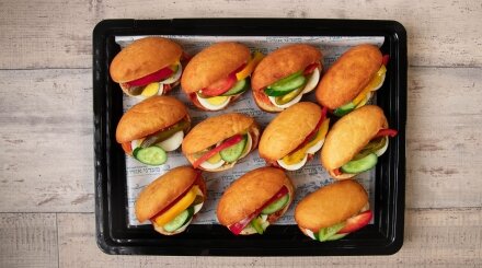 פריקסה ביצה קשה טונה אריסה וירקות