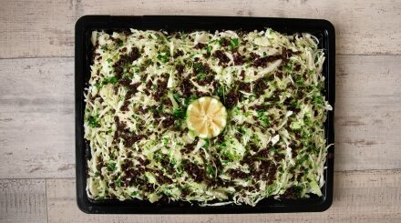 סלט כרוב פקאן שומשום קלוי